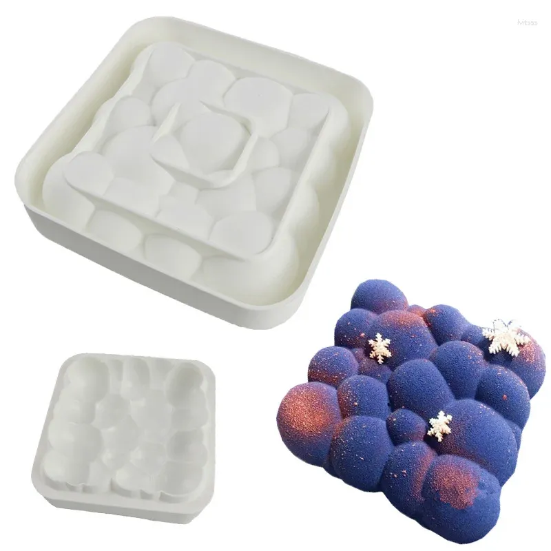 Moldes de cozimento 2023 Mousse Molde de Silicone Francês Ocidental Pastelaria Bolha Forma Fondant Atacado Drop