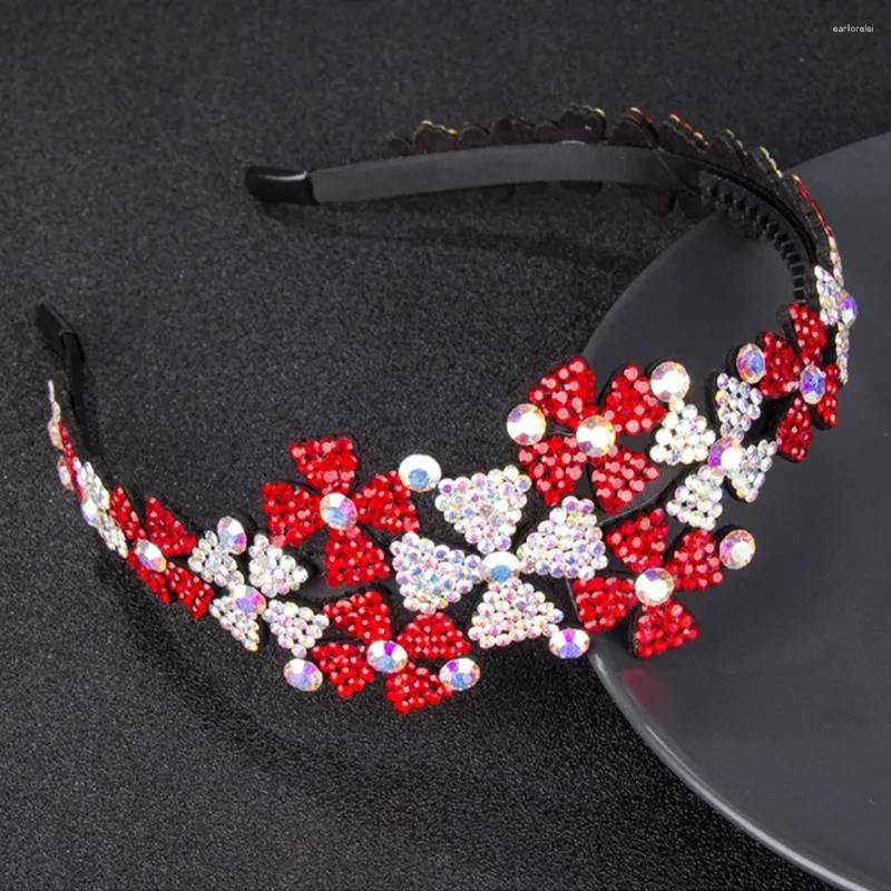 Haarspangen, süße Mode, hohle Blumen, Kopfbedeckung, Stirnband für Frauen, Strass, rutschfeste Borte, Mädchen-Haarnadel, ausgefallenes Zubehör, Geschenk