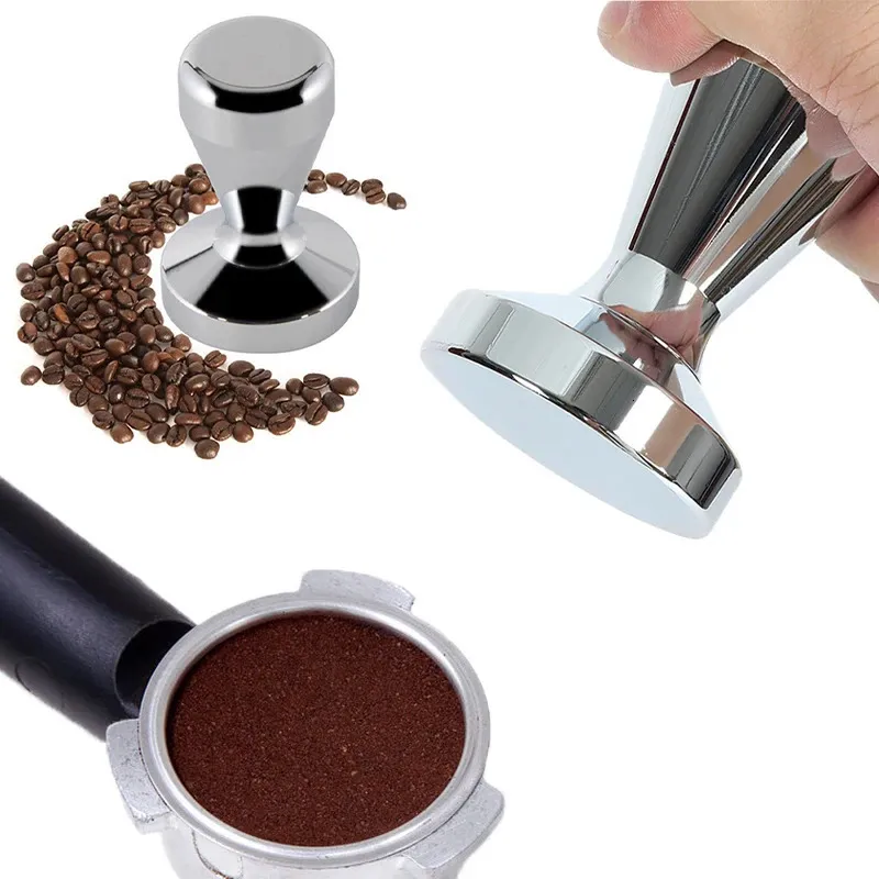 Sabotage 49515357mm Koffie Sabotage Rvs Poeder Hamer Distributeur voor Espresso Maker Cafe Barista Gereedschap Coffeeware 231216