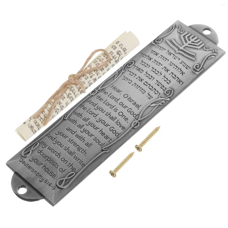 Rideau décoratif en métal pour porte d'entrée, défilement religieux, symboles juifs, Mezuzah, décoration de prière