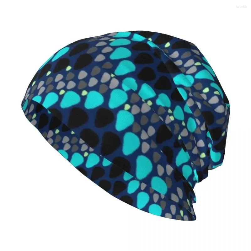 Bérets Blue Snakekin Knit Hat Golf porte une drôle de visière de plage pour hommes