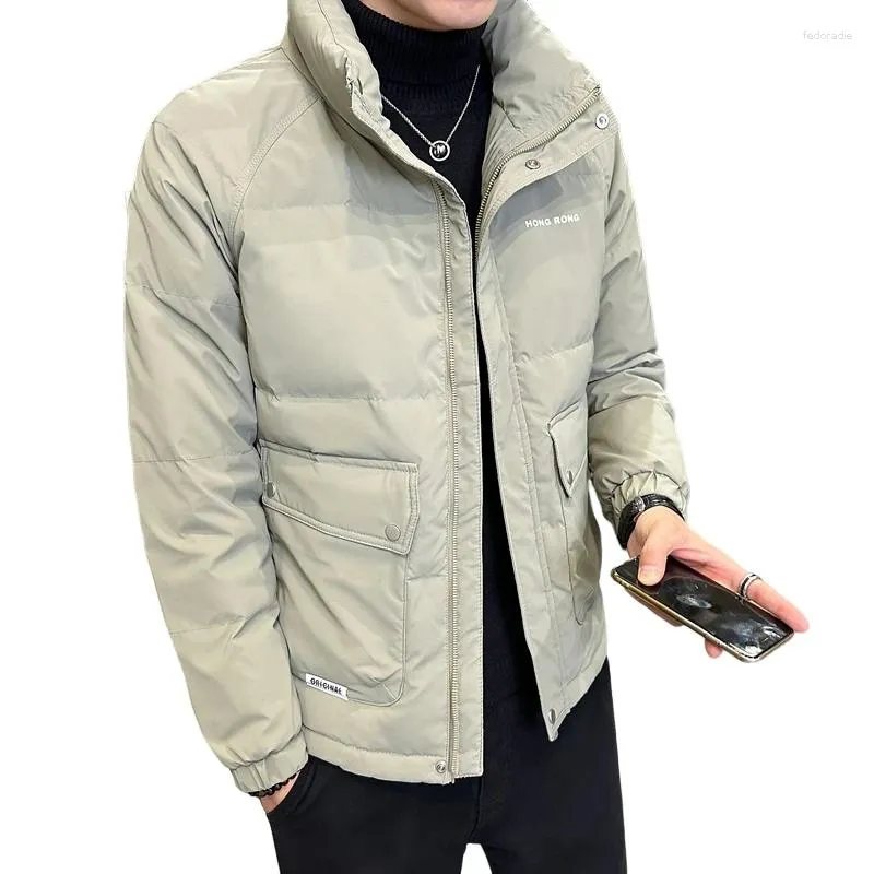 Camisas casuais masculinas 2023 jaqueta de inverno para homens curto colarinho padrão nacional velo espessado casaco