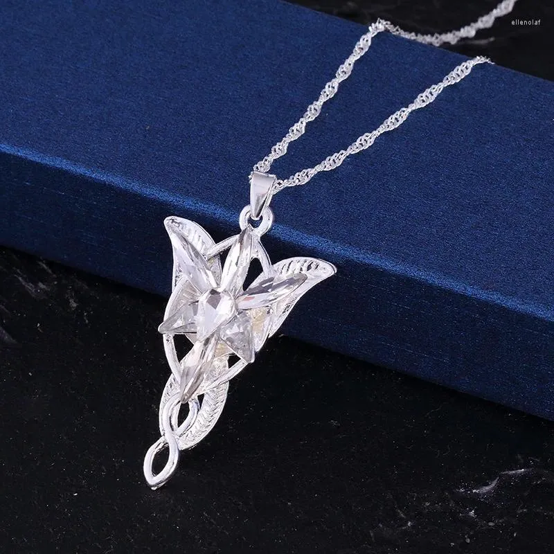 Pendant Necklaces 50pcs/Lot Charm Evening Star Necklace Crystal Chain Statement Wholesale