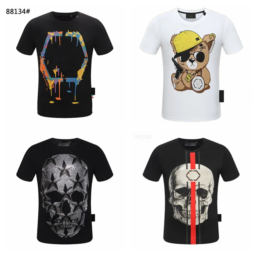 Philipps Pp T Shirt PP Devil Skull Diamond Short Sleeved Tees
