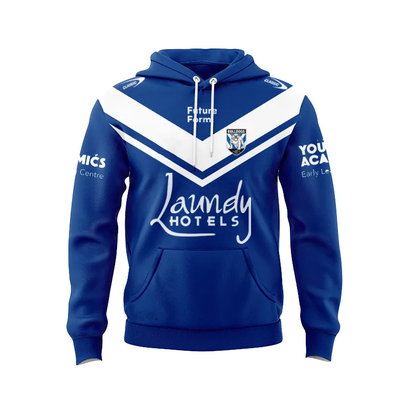 nrl jersey Felpe 2023 2024 New Australia Belleville Bulldogs nrl gilet felpa con cappuccio da uomo Sportwear Pullover felpe con cappuccio nrl chanrl IEAW