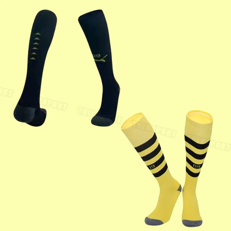 23 24 Soccer Socks Dortmund Borussia F.Nmecha Kamara 2023 2024 Football Reus Bellingham Hummels Reyna Brandt Men Kids Kit Maillot de Foot