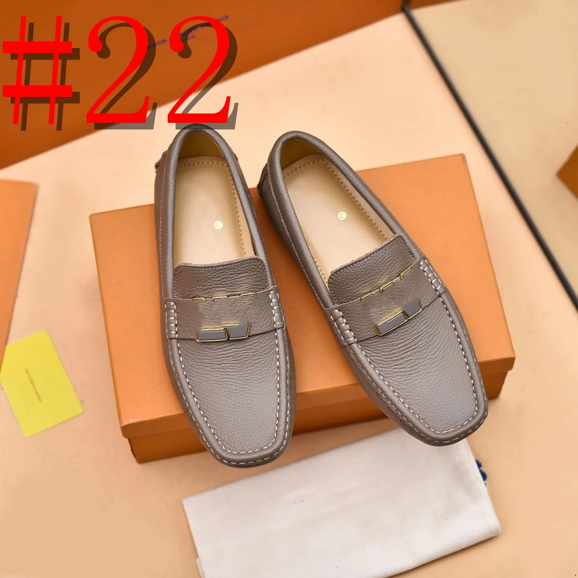 38 Model Lüks Erkekler Penny Loafers Siyah gündelik iş tasarımcısı elbise ayakkabıları üzerinde gerçek deri kayma erkek düğün parti ofis moda ayakkabıları