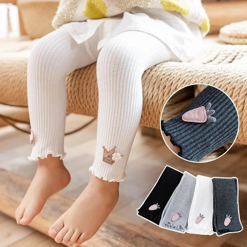 Trousers Kid Leggings Girls Summer Spring Pantyhose Cotton Infant Baby Toddler Born Boys Casual Ankle-Length Pant Children 0-4Years