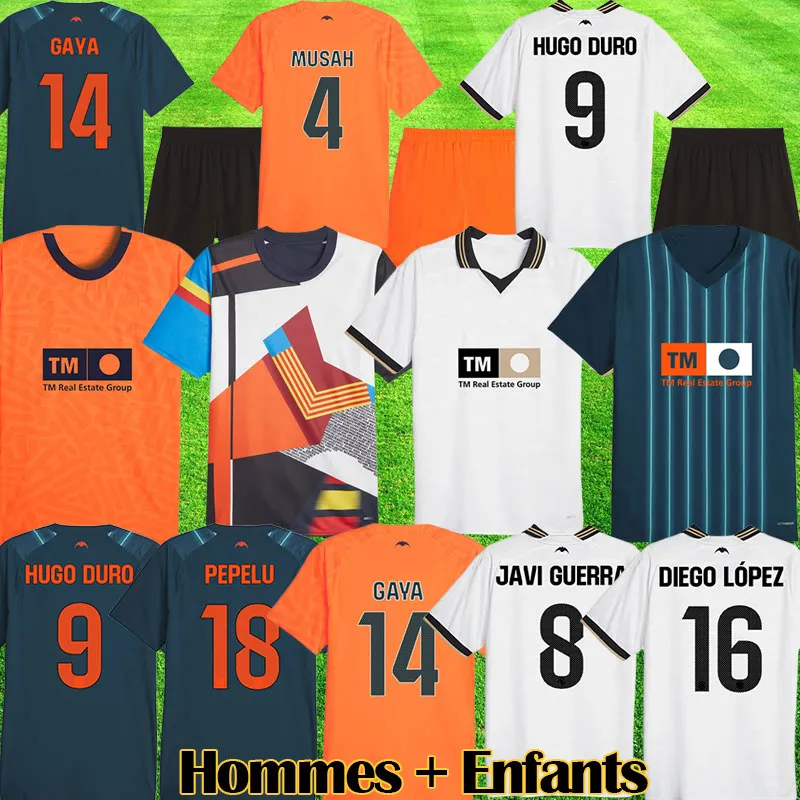 23 24 HOMENAJE FAN KIT SOCCER TOIRSEYS VCF Homeage Orange Third Jersey 2023 2024 Mashup Camisetas de Futbol Hugo Duro Javi Guerra Men Kids Kids Kids Top Gaya Top