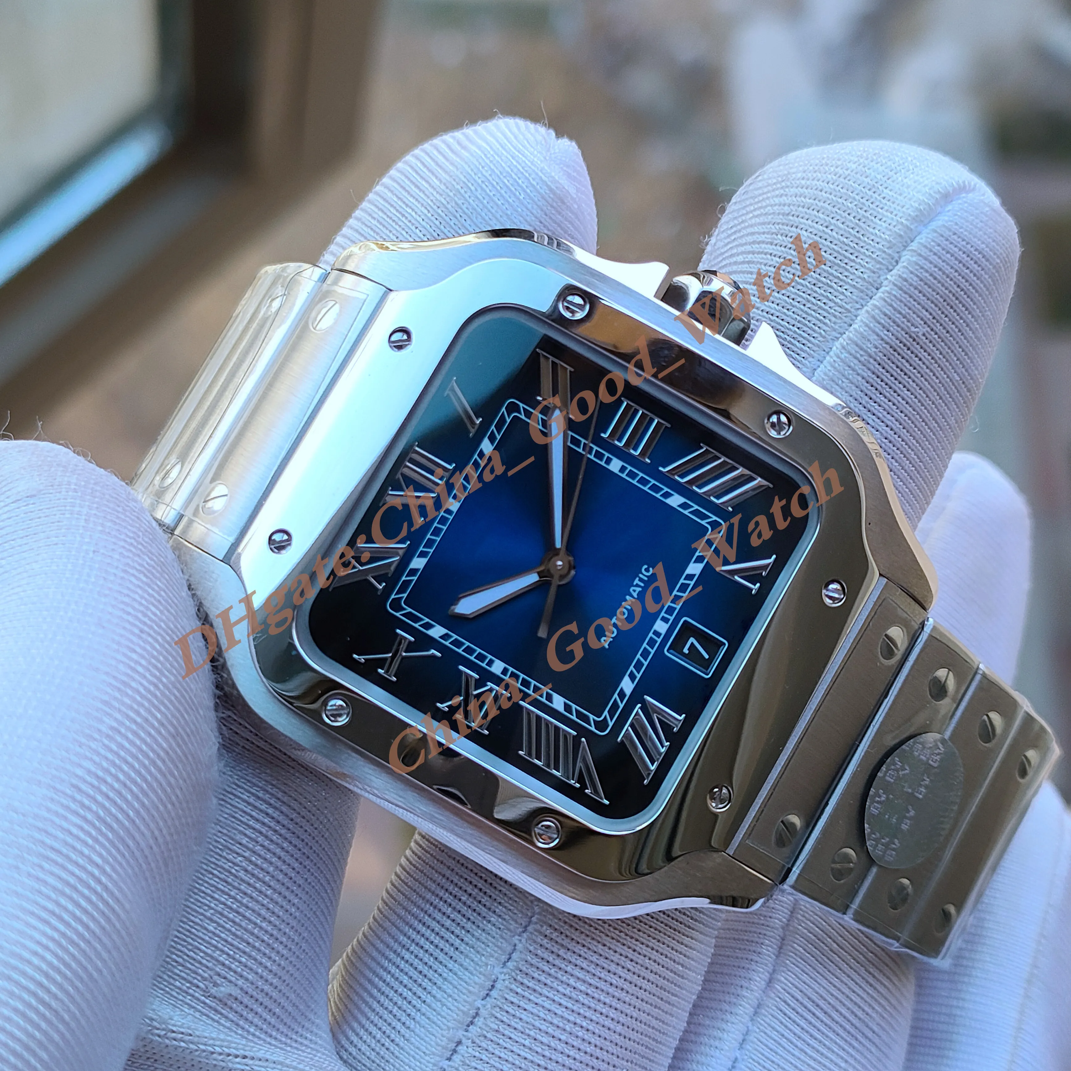 Replica Cartier Santos Kaufen Herrenuhr Uhr GroÃƒÂŸe Zahlen Große