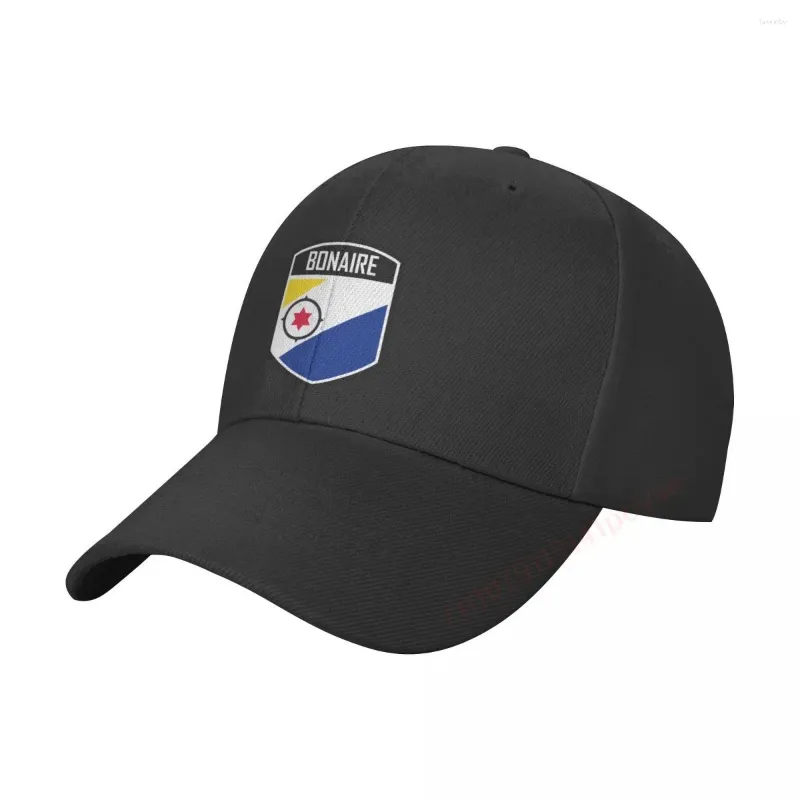 Ball Caps Bonaire Flag Baseball Cap dla kobiet mężczyzn Snapback Hat Oddychający ciężarówek