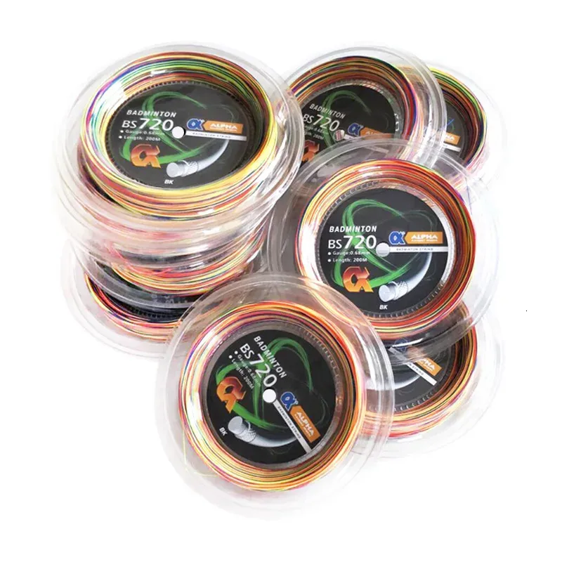 Rainbow Rackets Rainbow Badminton Racket String, 200m Reels, 0.68mm Coils, Excellent ...