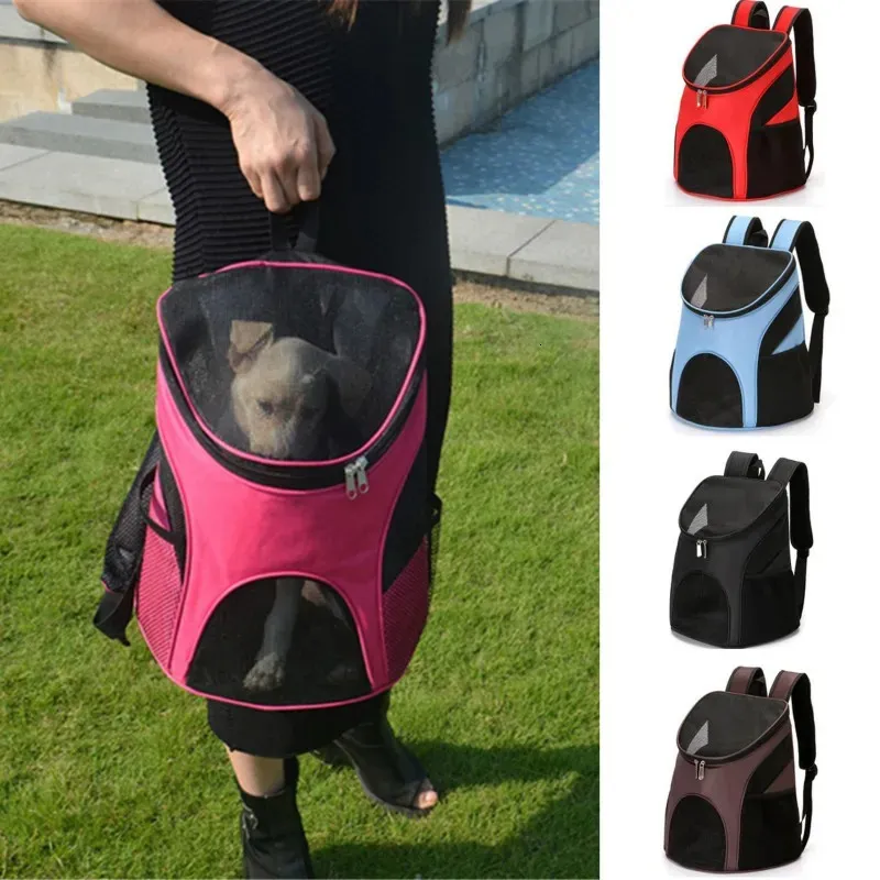 Katzenkisten Häuser Welpen Kätzchen Tragetasche Doppelte Schulter Tragbarer Reiserucksack Outdoor Haustier Hundetasche Haustier Hund Fronttasche Netzrucksack Kopf 231216