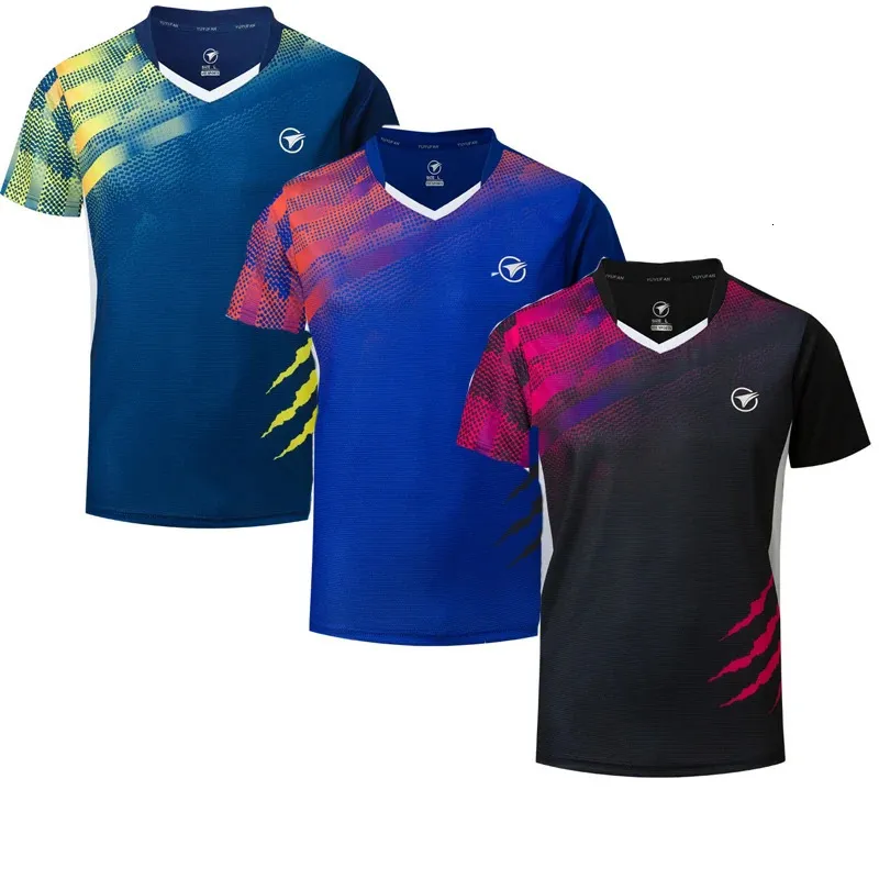 Outdoor-T-Shirts Badminton-Shirts Sporthemden für Männer/Frauen Tennishemden Tischtennis-T-Shirt Schnell trocknende Sport-Trainings-T-Shirts AB121 231216