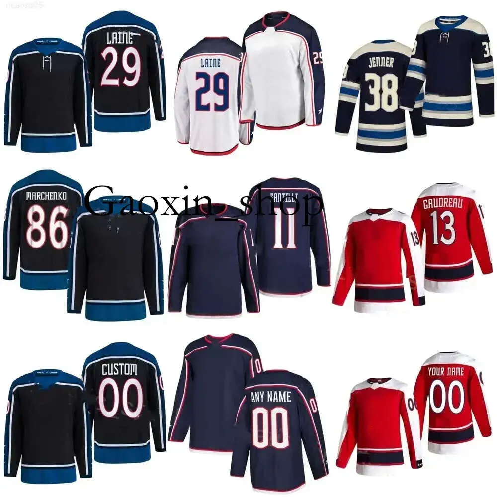 Gaoxin Hockey Jersey Columbus Boone Jenner Blue Ivan Provorov Justin Danforth Adam Fantilli Zach Werenski Johnny Gaudreau Jake Bean Jackets Jack