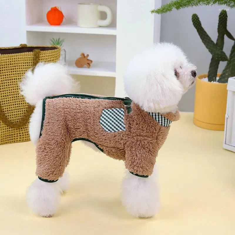 Abbigliamento per cani per cani a quattro zampe vestiti caldi abbigliamento per animali di piccola taglia media elegante costume da chihuahua autunno inverno