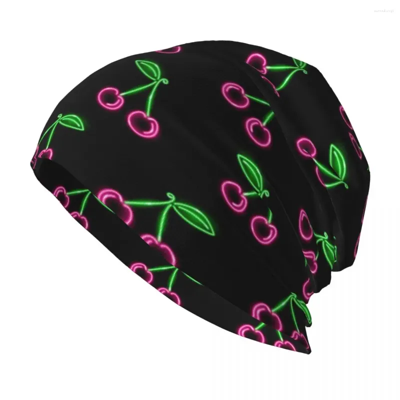 Baretten Cherry Fruit Leuke Mode Motorkap Hoed Cool Ski Skullies Mutsen Hoeden Voor Mannen Vrouwen Gebreide Lente Thermische Elastische Cap