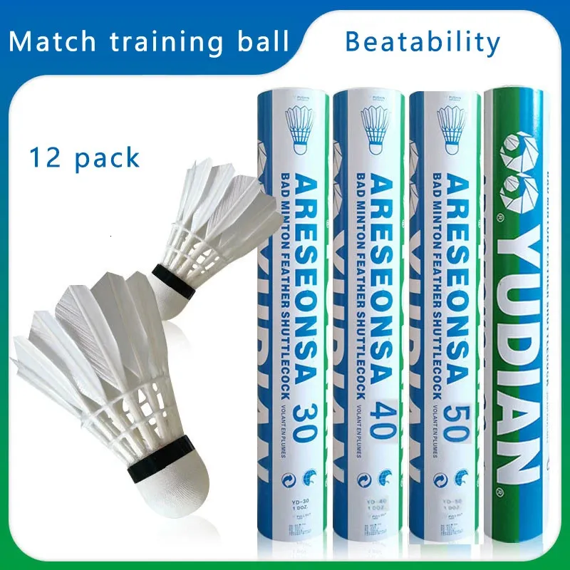 Badminton Shuttlecocks Badminton Wholesale Durable And Stable Indoor And Outdoor Family Recreation Gymnasium Training Competition Duck Badminton 231216