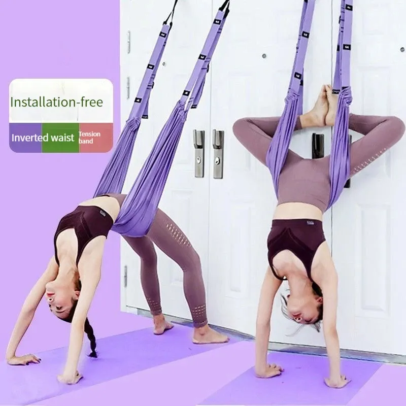 Motståndsband elastiska band för fitness extra justerbart drag rep yogastrap stretch ben splits tränare övning hemma y231216
