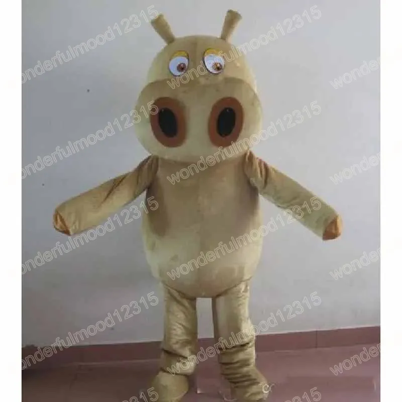 2024 Performance Brown Hippo Mascot Costumes Cartoon Carnival Hallowen Performance Unisex Fancy Games Outfit Outdoor Advertising Outfit Suit