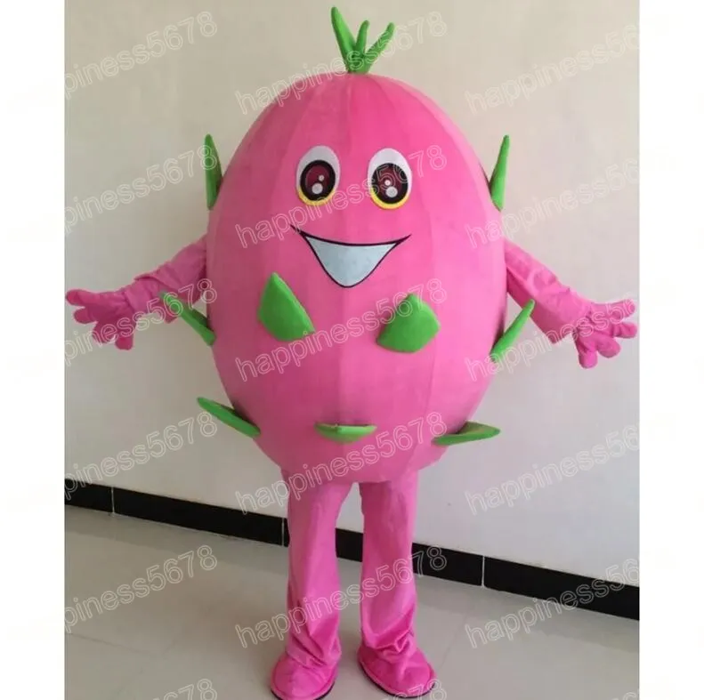 Costumes de mascotte Pitaya rose pour adultes, tenue de personnage de dessin animé, costume de carnaval, taille adulte, Halloween, fête de noël, robe de carnaval, costumes pour hommes et femmes