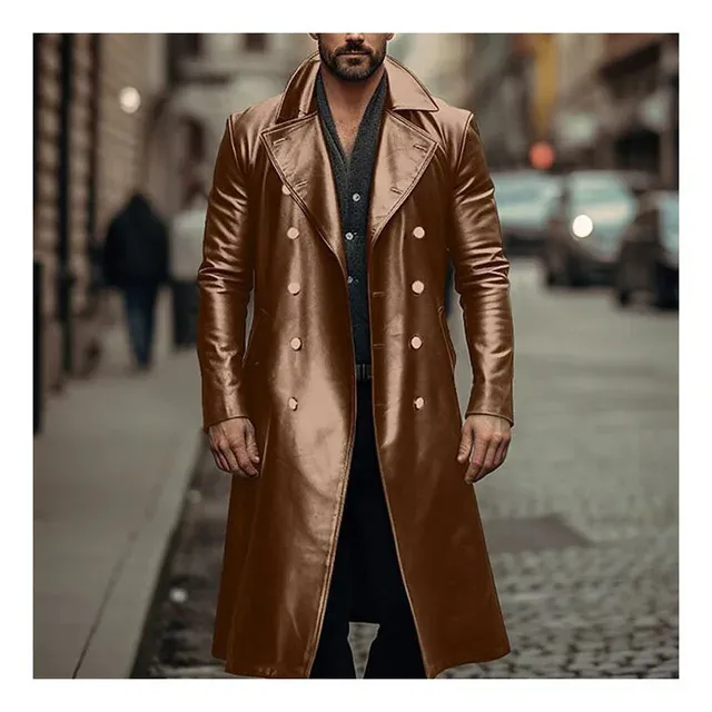 Abrigo largo 2025 militar hombre