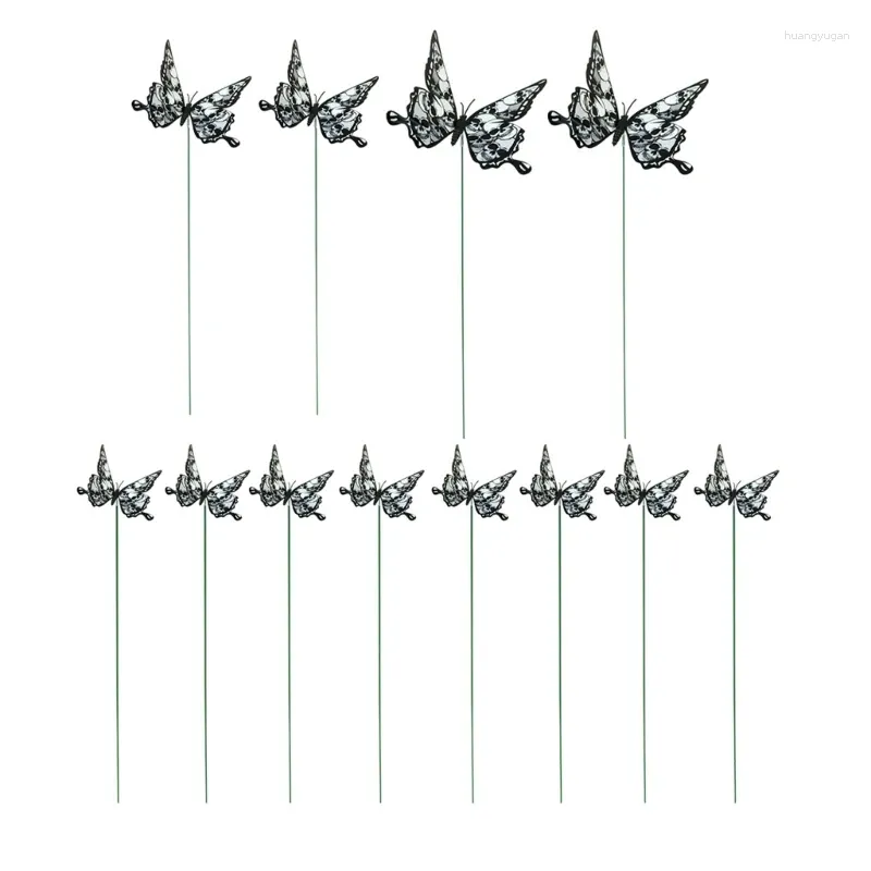 Gartendekorationen 12pcs Halloween Decorative Gardens Stakes Yard Rasen fallen