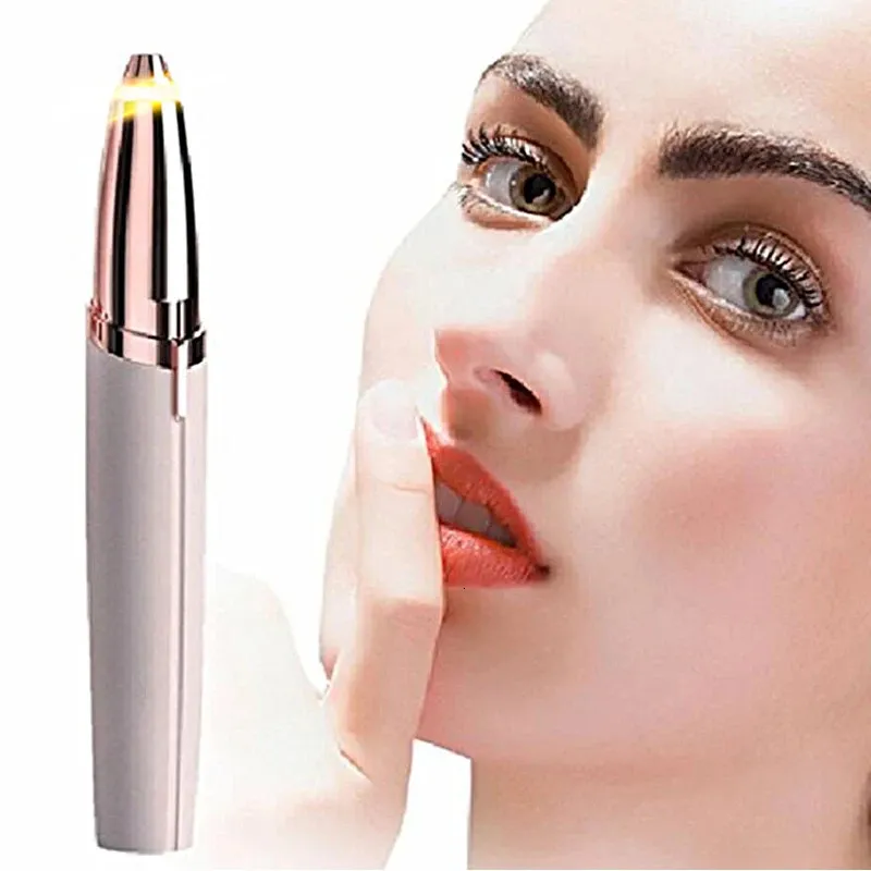 Brwi Trimmer Sdotter 1PCS Electric Brwi Trimmer mini twarz golarka do włosów do włosów Brow Brows Broadors Makeup Makijaż bezbolesny Epila 231216