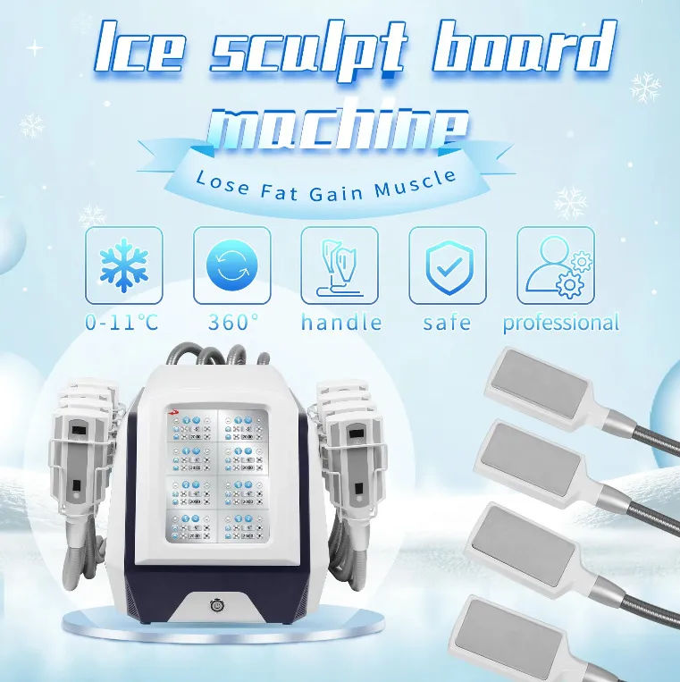 Bantmaskin pad cryolipolysis fett frysning frys kryo form kropp smal maskin med icke-vakuum för salong