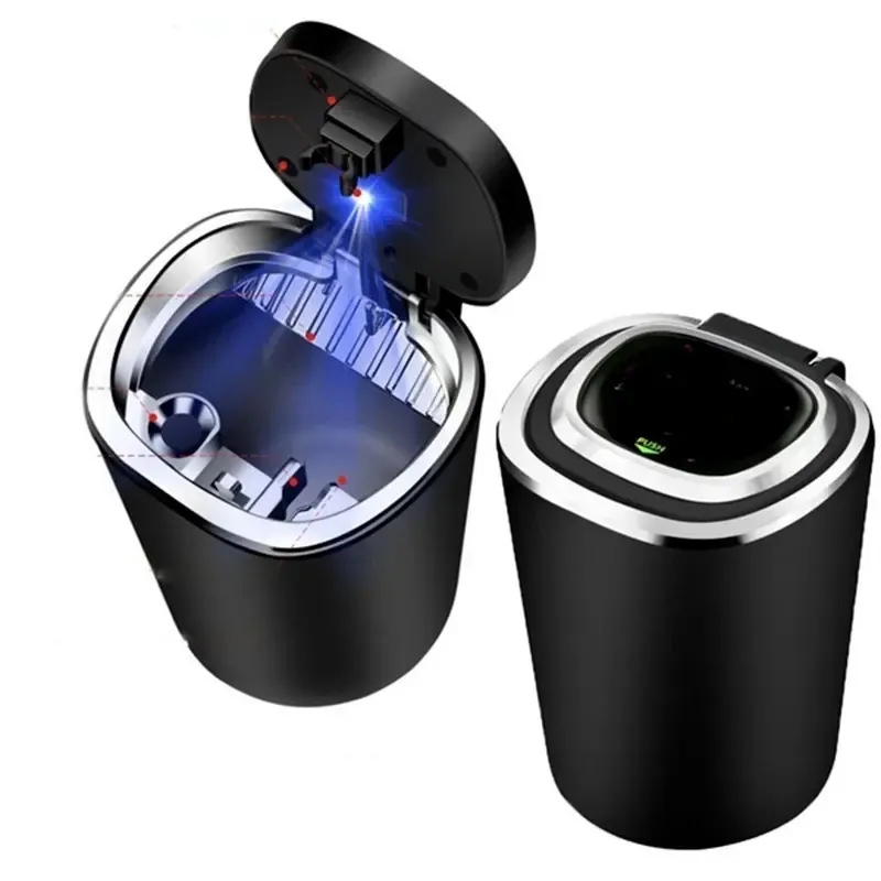 Universal Car Ashtray, Smokeless Storage Cup, Cigarette Retardant Box with  LED Glowing from Dhgate Accessories