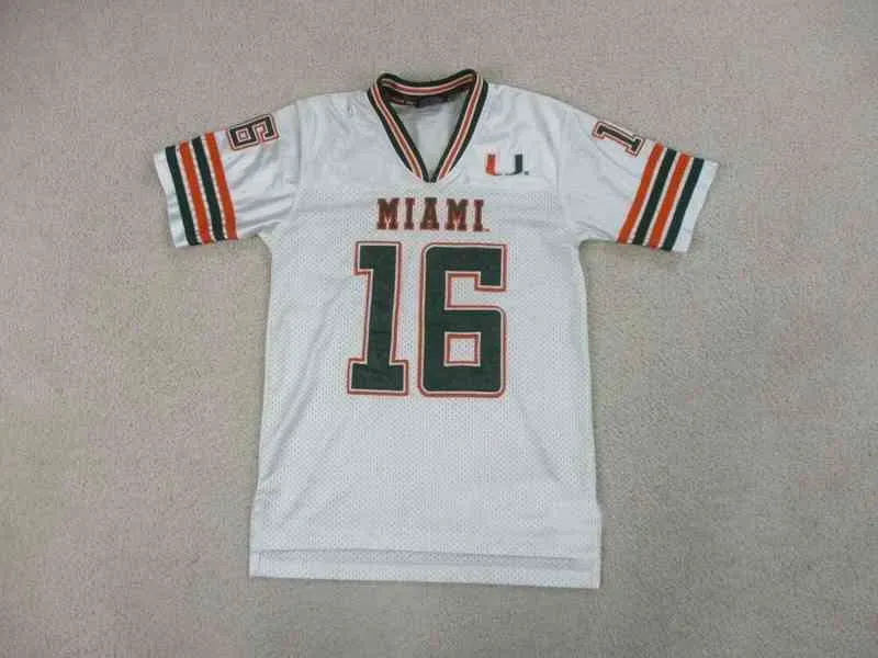 Mit Cheap Cuom  Hurricanes Football Jersey White Green MEN WOMEN YOUTH stitch add any name number XS-5XL