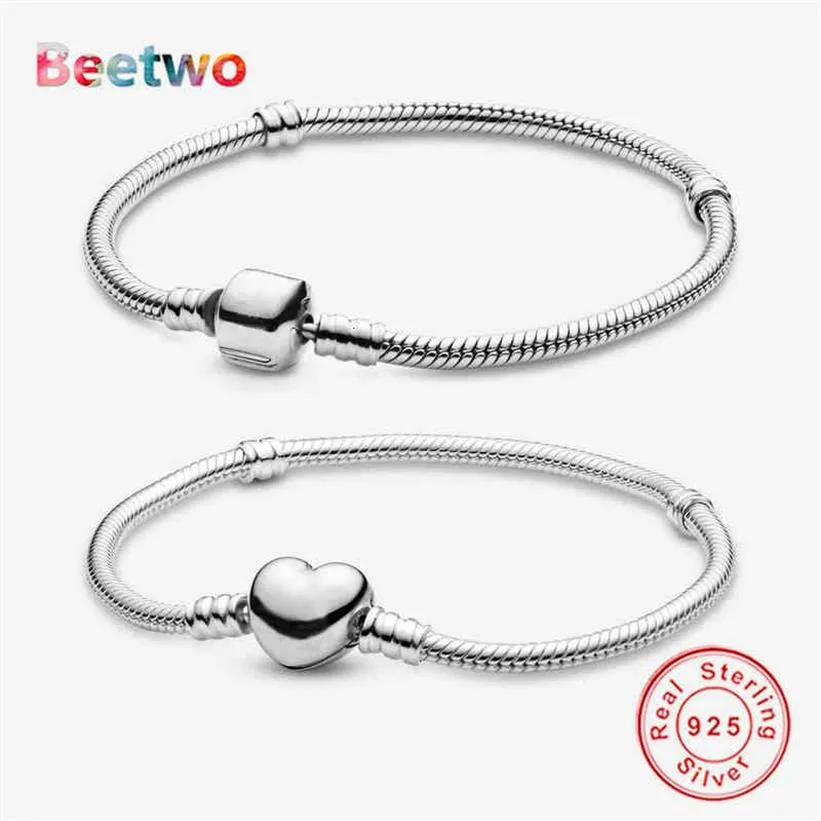 Fit Original Bracelet  Bangle Charm Moments 925 Sterling Silver Chain Diy Jewelry Berloque217k