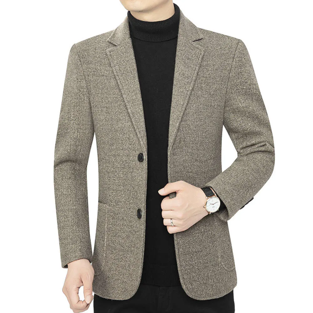 Beau costume d'affaires et décontracté pour hommes d'âge moyen et jeunes, manteau Slim Fit édition coréenne pour hommes, haut de costume, nouvelle collection automne 2023