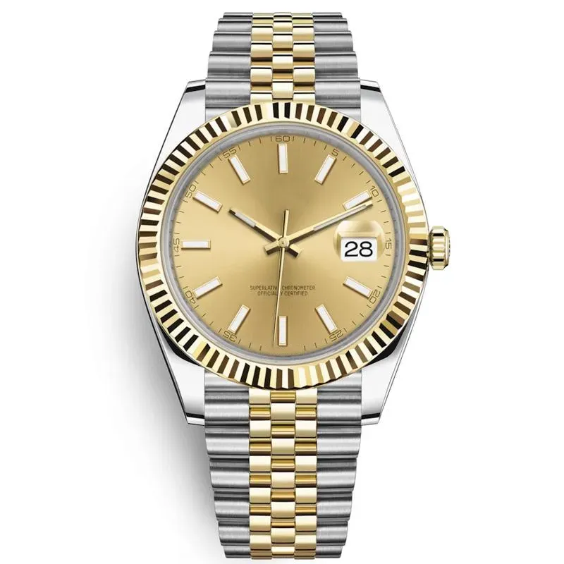 Relógio mecânico masculino 36/41mm automático todo em aço inoxidável luminoso à prova d'água 28/31mm relógio feminino de quartzo estilo casal relógio clássico luxo de alta qualidade