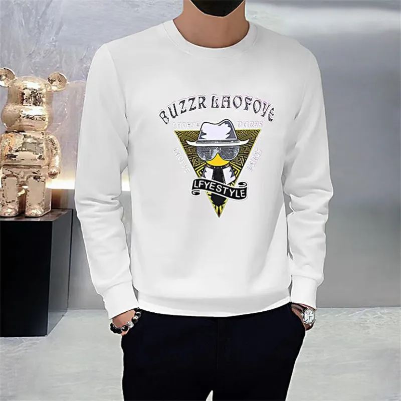 2023 Nouveau style Hotsales Designer Lettre de mode de luxe Hot Drill Sweatshirt Hommes Marque Automne Printemps Casual Coton Sweatshirts Hommes Streetwear Vêtements Taille M-4XL