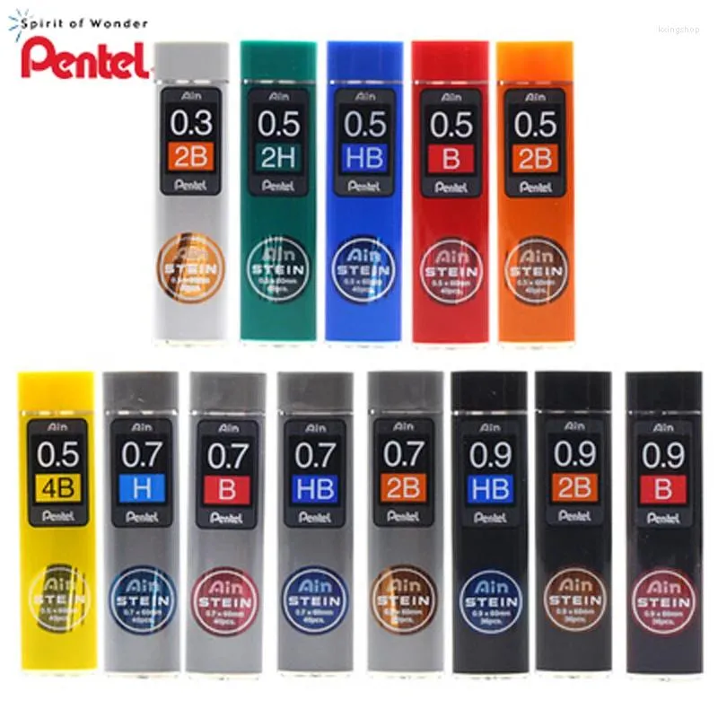 Japan PENTEL C275 Mechanical Pencil Refills Ain STEIN 0.3 0.5 0.7 0.9mm Art Supplies Student Stationery