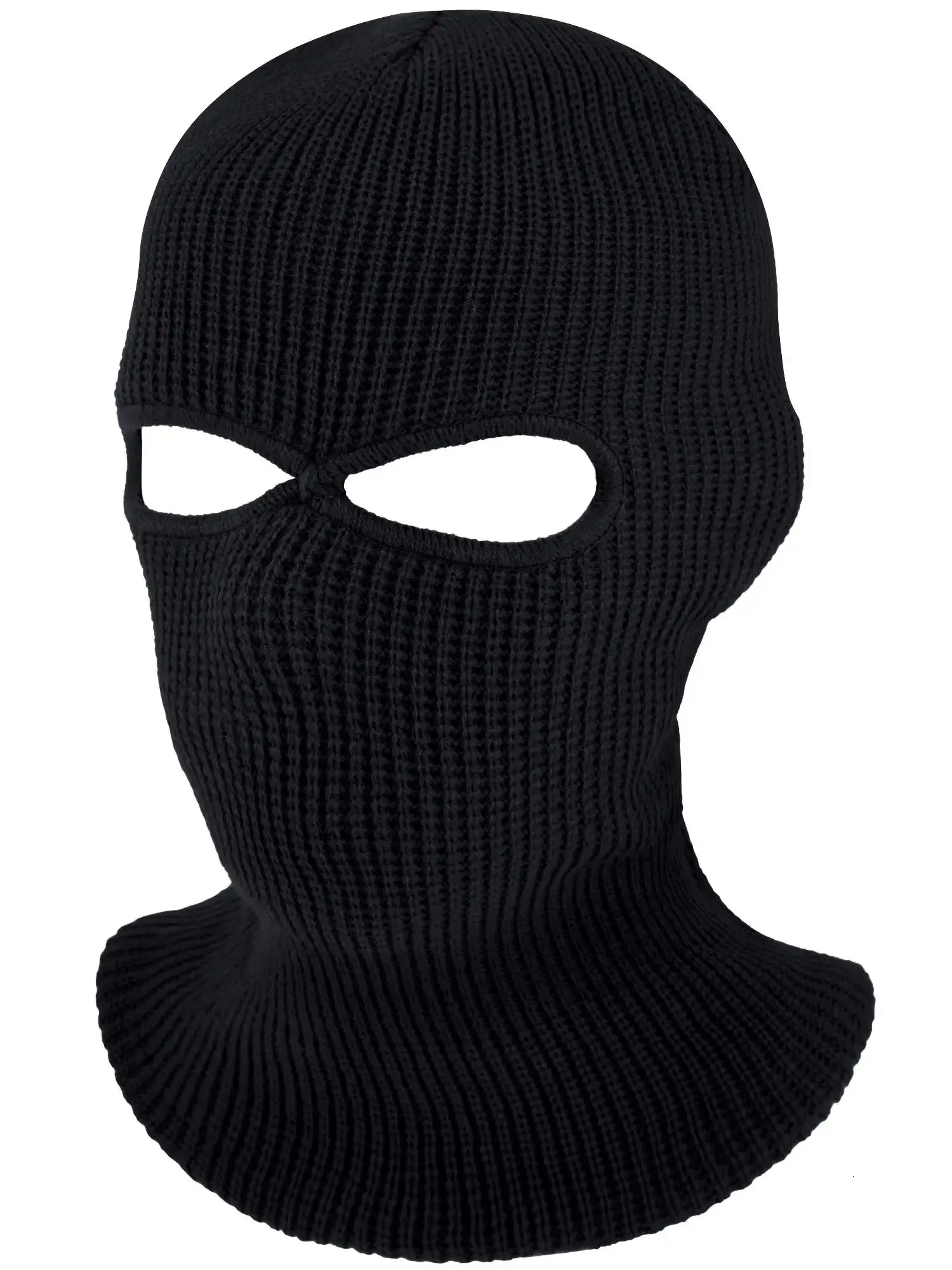 Beanieskull Caps 2 delikli örgü tam yüz kapak kayak boynu gaiter kış balaclava açık örgü beanie açık hava sporları komik parti binicilik şapkası 231216