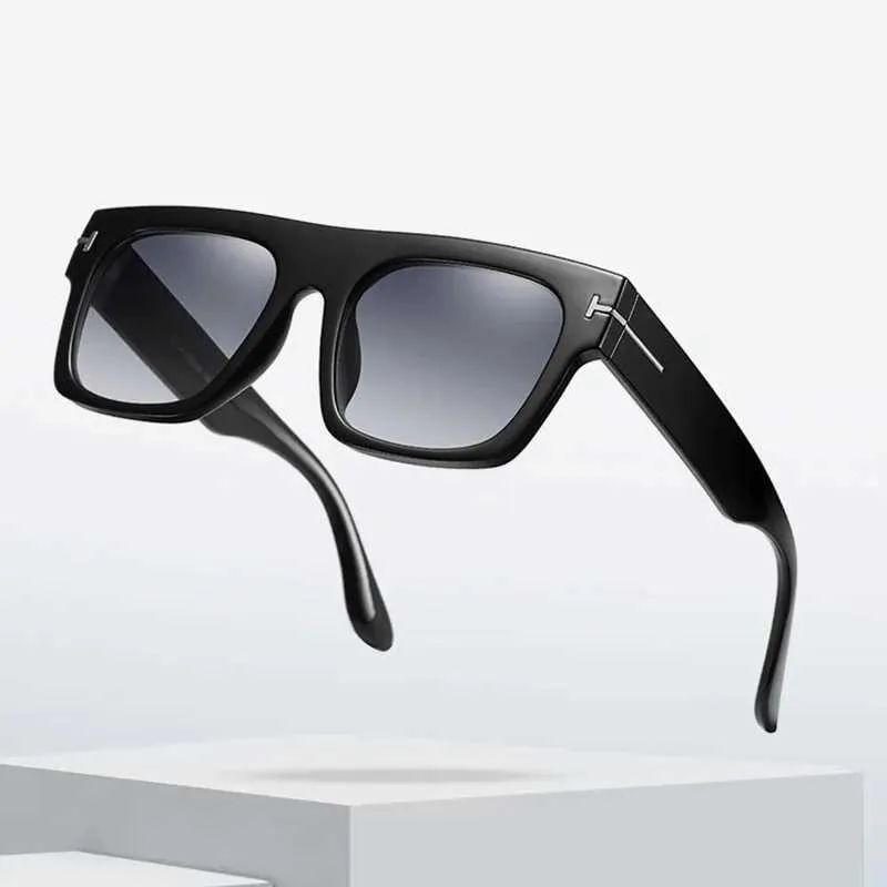 Oversized Square Sunglasses for Men Vintage Flat Top Sun Glasses Fashion Women Sunglass Luxury Brand Designer Tom Eyewear 230920