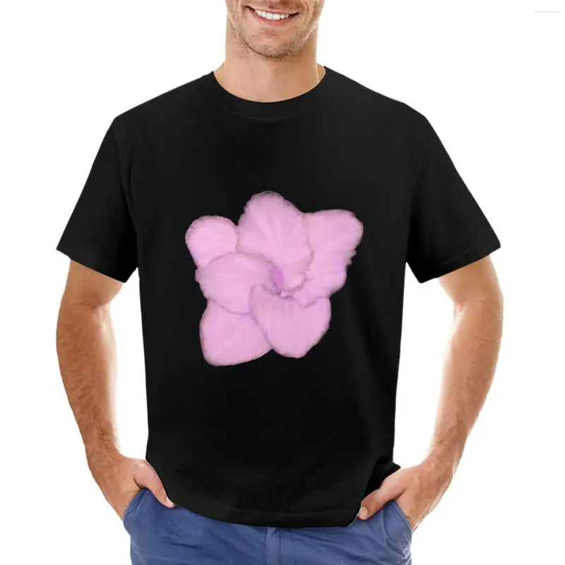 Men's Polos Gladiolus Flower T-Shirt Black T Shirt Tees Shirts Men