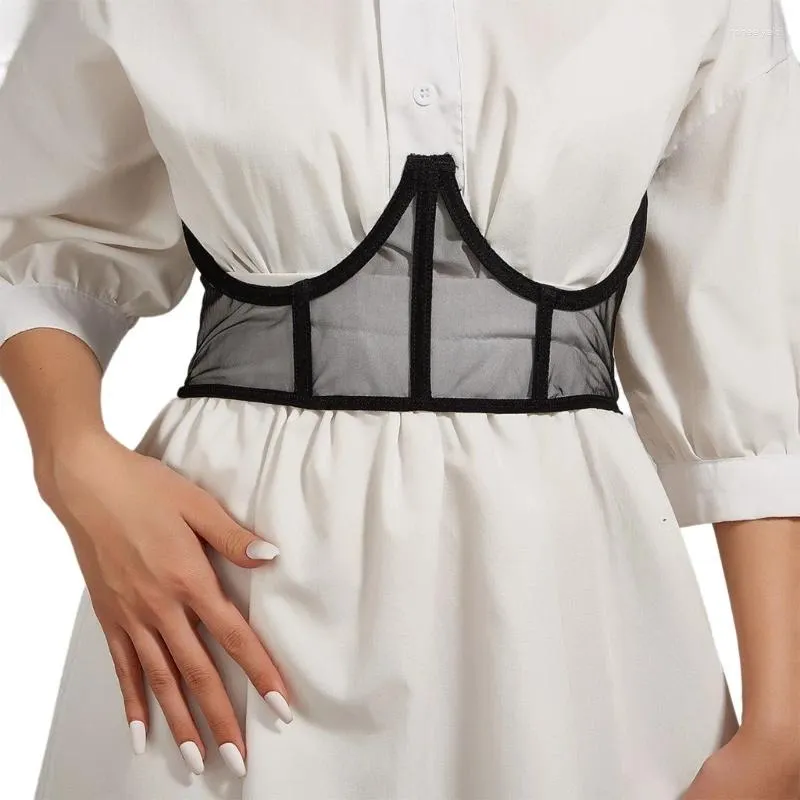 Cinture Corsetto da donna gotico con corda regolabile Camicia da donna Abito in vita