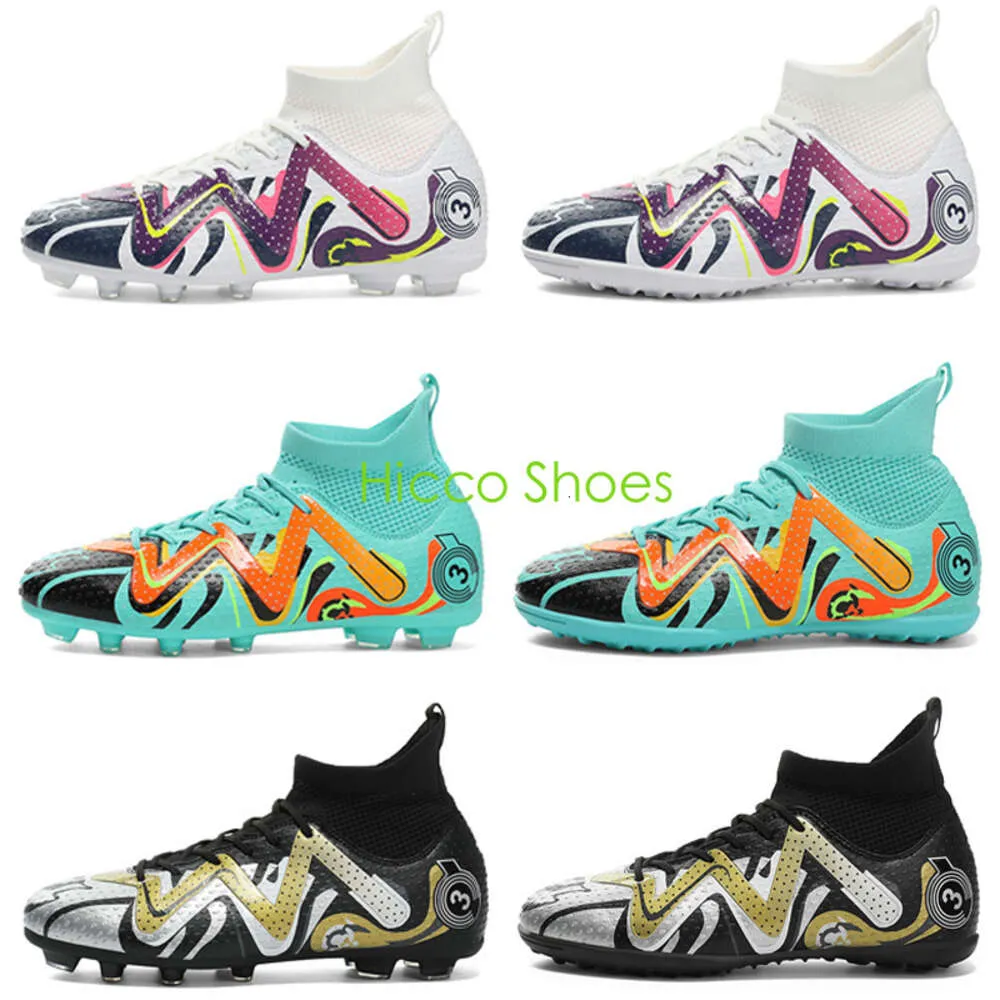 New Style Comfortable Football Boots AG TF Soccer Shoes Youth Women Men Anti Slip Training Shoes Size 31-48