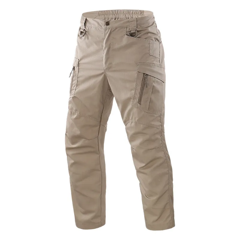 Pantalons pour hommes Pantalon tactique militaire de ville Pantalon cargo de combat pour hommes Pantalon imperméable multi-poches Pantalon d'entraînement décontracté Vêtements de randonnée 231007