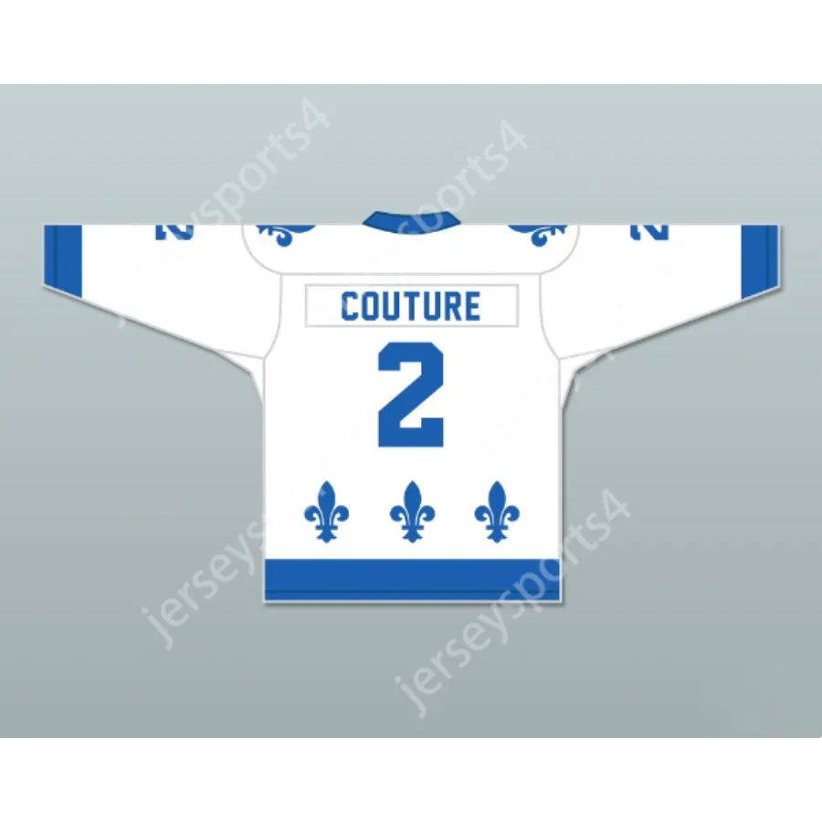 Personalizado PAUL COUTURE 2 LE NATIONAL DE QUEBEC HOCKEY JERSEY LANCE ET COMPTE NOVO Top Costurado S-M-L-XL-XXL-3XL-4XL-5XL-6XL