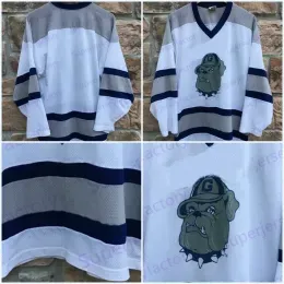 Original 90s Hoyas NCAA college Hockey Jersey Custom any name any number Cheap High Quality Free Shipping Hockey Jerseys