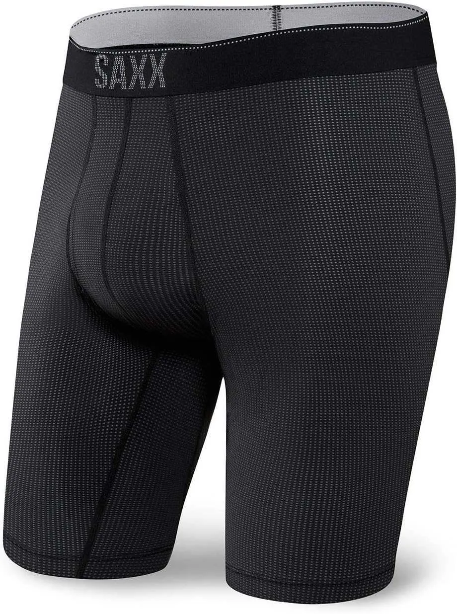 Ropa interior para hombre SAXX - Ropa interior de ángulo plano de pierna larga de malla de secado rápido QUEST con soporte de bolsillo incorporado - Ropa interior para hombre