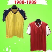 1988 1989 Vintage soccer jerseys home red away yellow classic uniform Miller Bould Quinn Merson Davis Dixon 88 89 football shirts249p