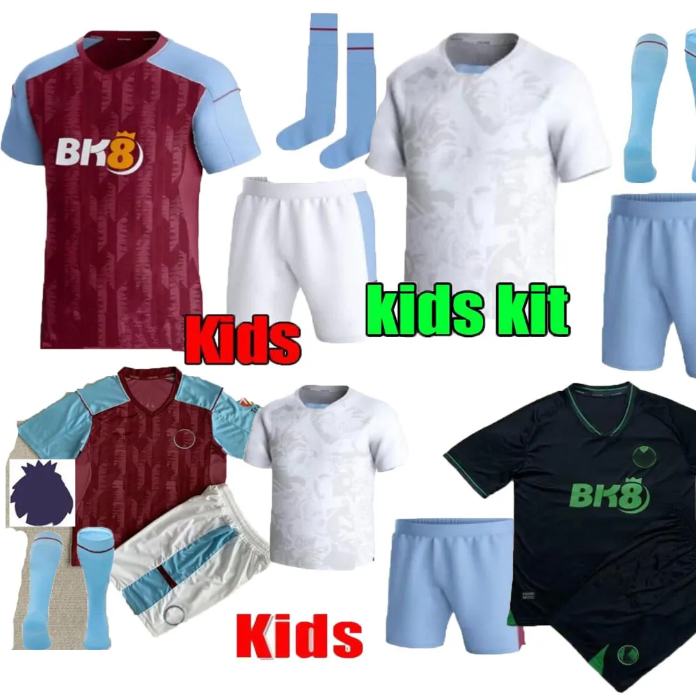 23 24 24 Diaby Soccer Jerseys Kit Kit Home 2023 2024 Aston Villas Football Shirt Training Fani Camisetas Mings McGinn Buendia Watkins Maillot Foot