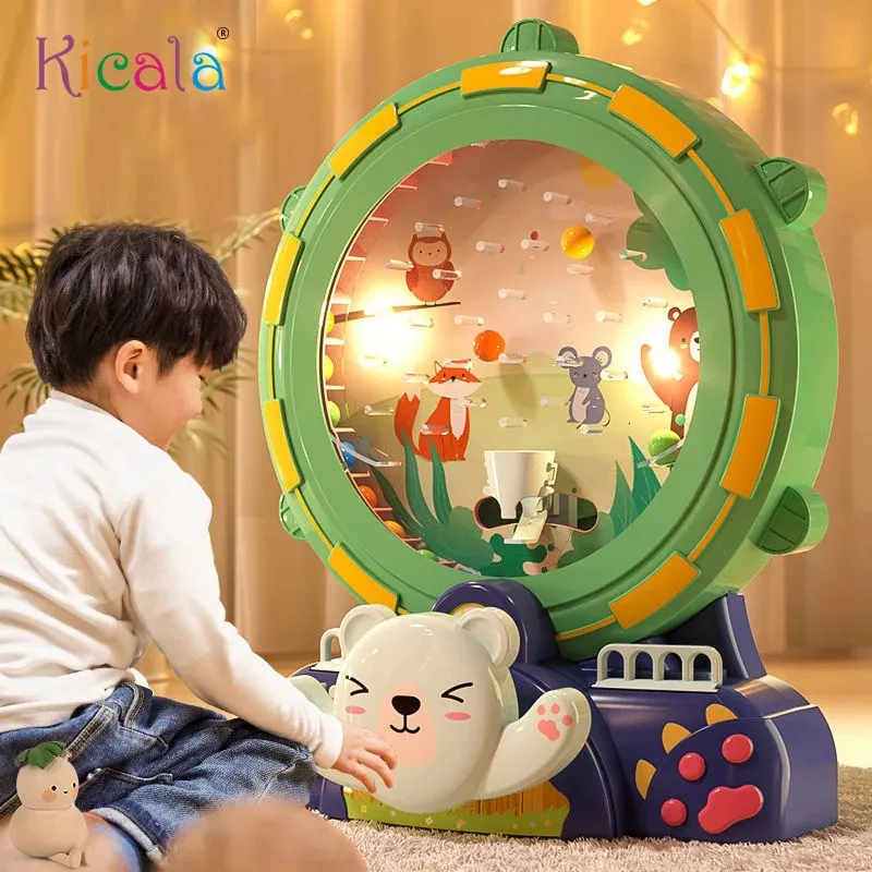 Inteligence Toys Kids Up Bean Ball Machine Toys oświetlenie Punktacja Parzystka Dziecko Interaktywna Puzzle Electric Educational Boy Girl Prezent 231218