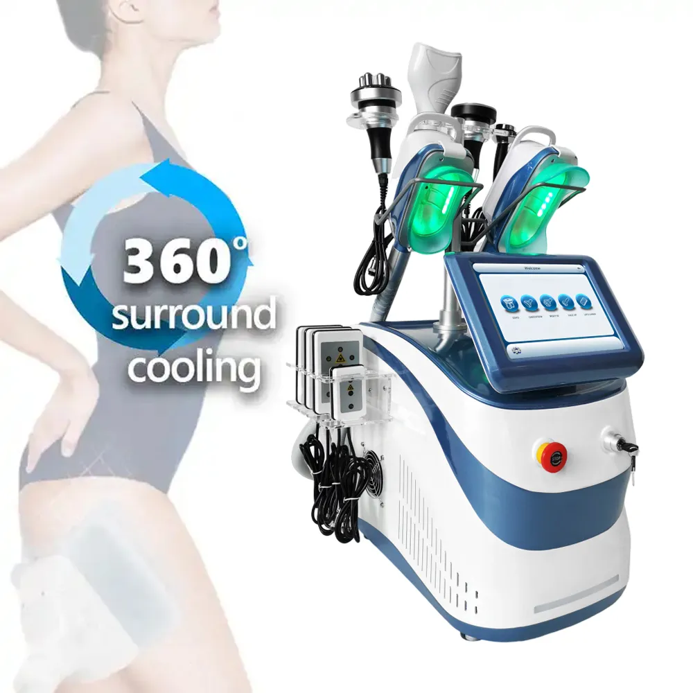 Kaltkörper-Kryotherapie-Schlankheitsmaschine 360°Cryolipolysis Fat Freeze RF 40k Cool Tech Sculpting Shape Beauty-Salon-Ausrüstung