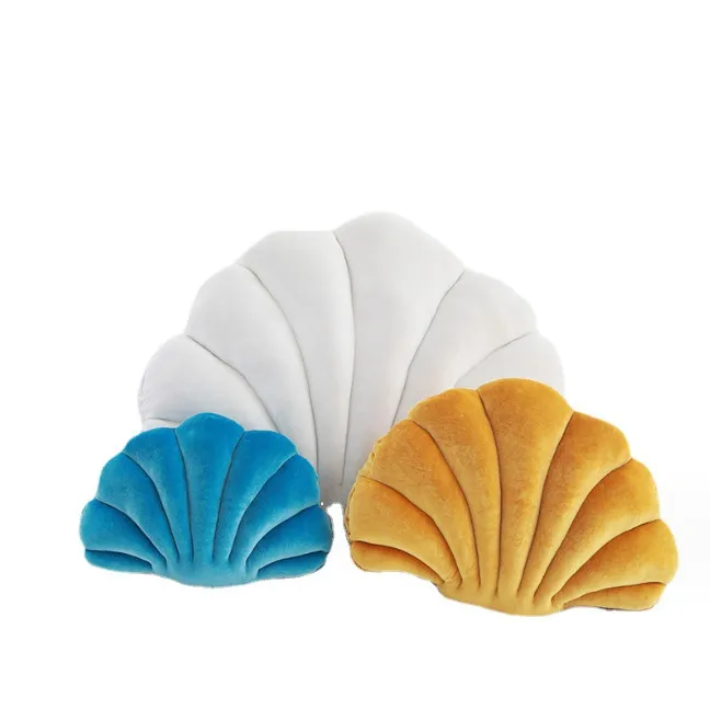 Korean Velvet Shell Pillow Home Aquarium Decoration Cushion
